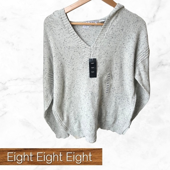 Eight Eight Eight size large heather knit sweater - Picture 1 of 4